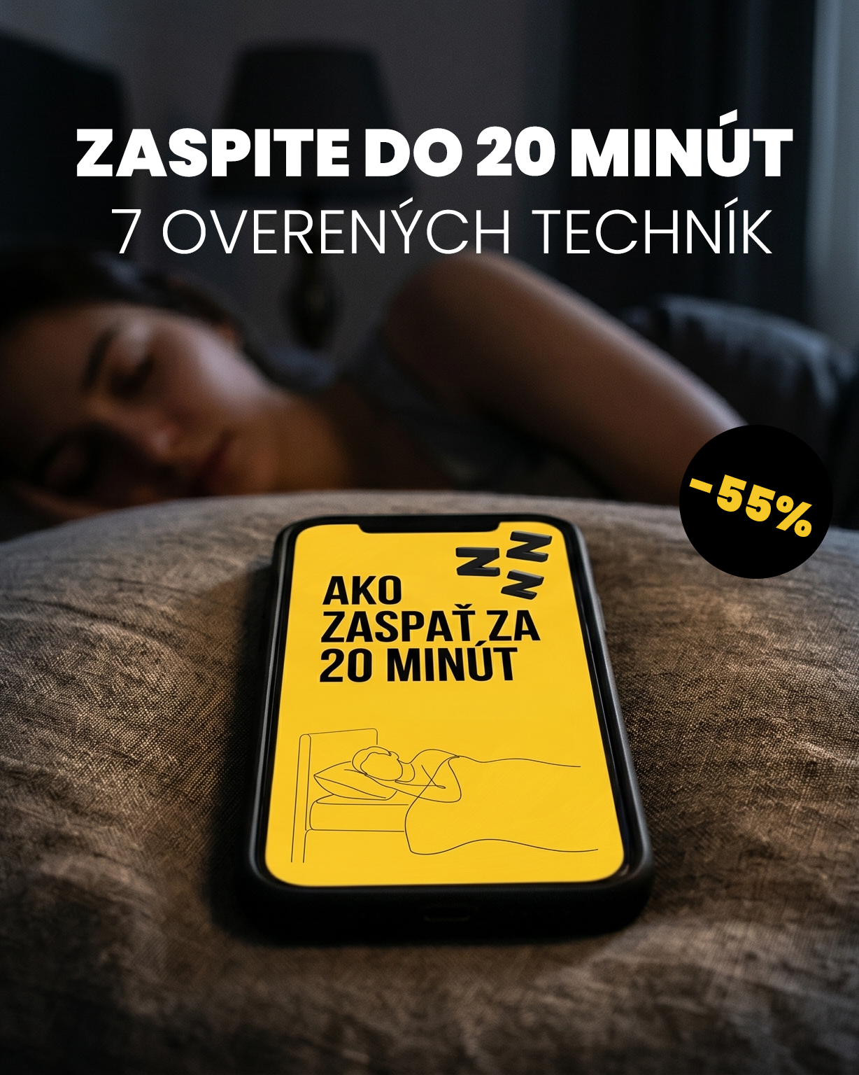 Ako zaspať za 20 minút — sprievodca na telefóne